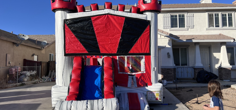 Hesperia Jumper Rentals Marble Bounce House plus slide